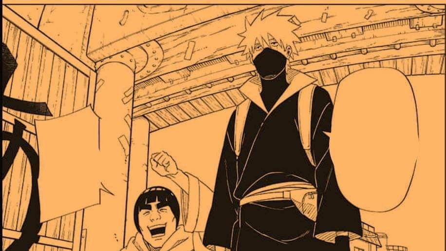 Guy dan Kakashi siap-siap ke Negara Uap. (Dok. Shueisha/Konoha Shinden: Steam Ninja Scrolls)