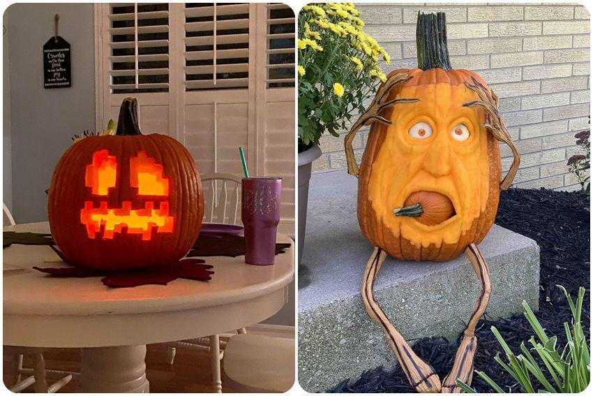 10 Potret Ukiran Labu Halloween Super Kreatif, Sangat Artistik!