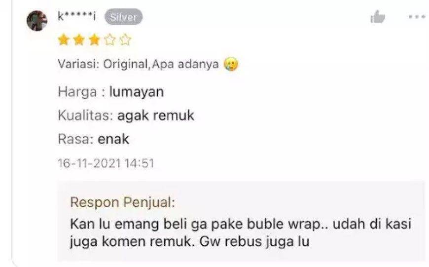 komplain penjual online shop (twitter.com/txtdarionlshop)