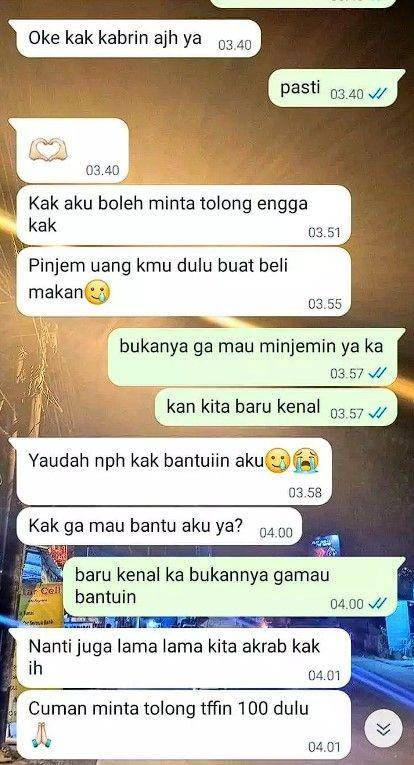 chat temen minjem barang (twitter.com/txtdarikosan)