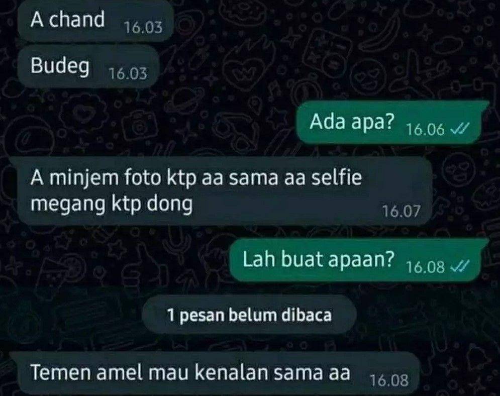 chat temen minjem barang (twitter.com/txtdarikosan)