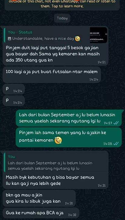 chat temen minjem barang (twitter.com/txtdarikosan)