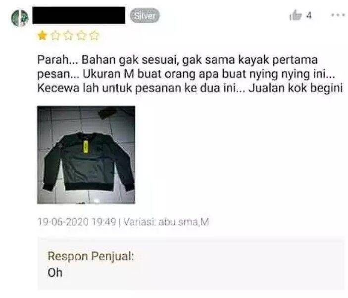 komplain penjual online shop (twitter.com/txtdarionlshop)