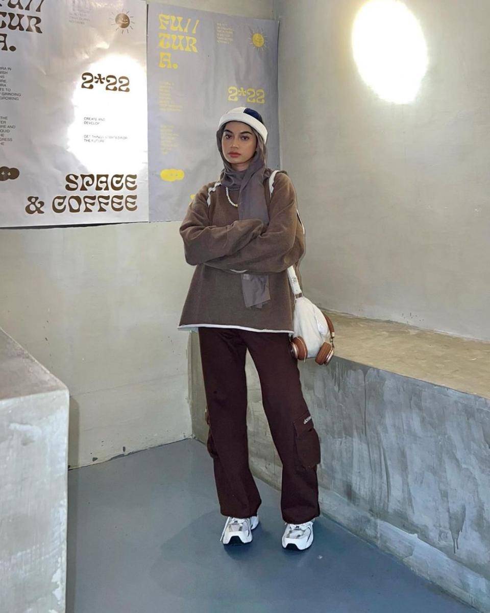ide OOTD warna cokelat (instagram.com/adiva.selsa)