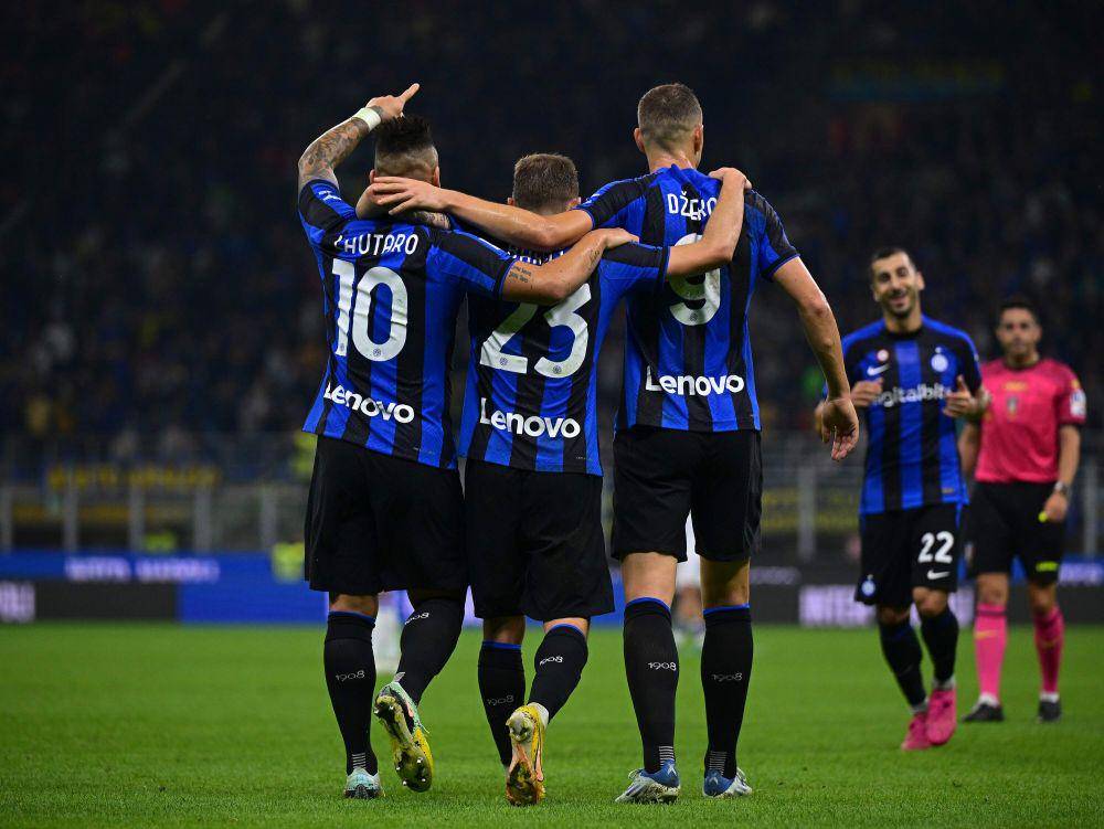 selebrasi gol pemain Inter Milan (twitter.com/Inter_en)