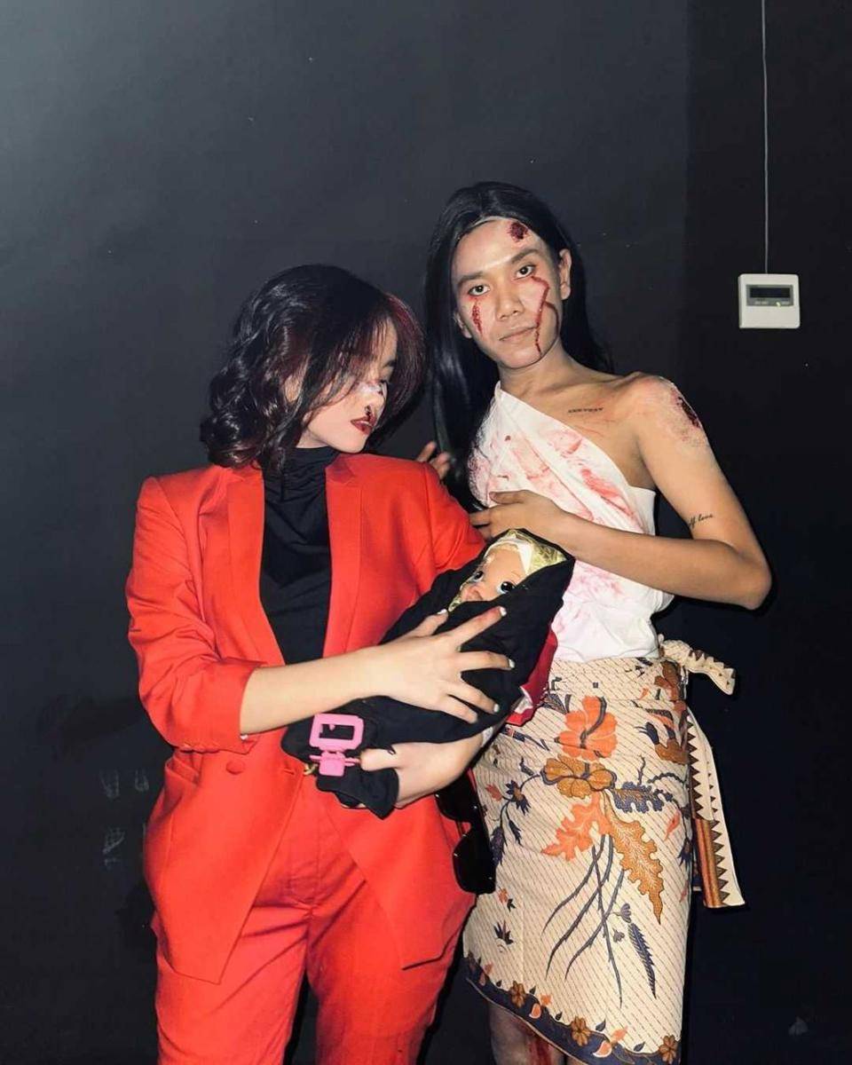 potret Fuji saat rayakan halloween (instagram.com/fuji_an)