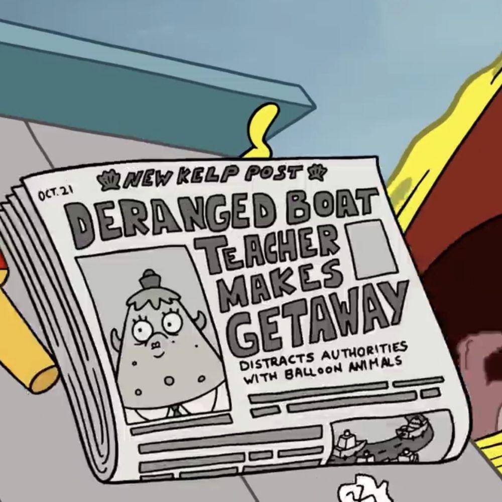 Bukti Mrs. Puff mantan kriminal. (dok.youtube.com/SpongeBob SquarePants Official)