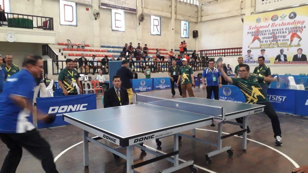 Ratusan Atlet Bersaing di Tenis Meja dan Tinju Porprov Sumut