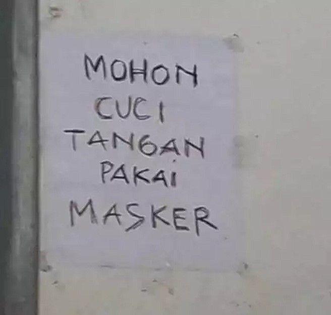 tulisan kalimat kurang lengkap (instagram.com/humorsantuy)