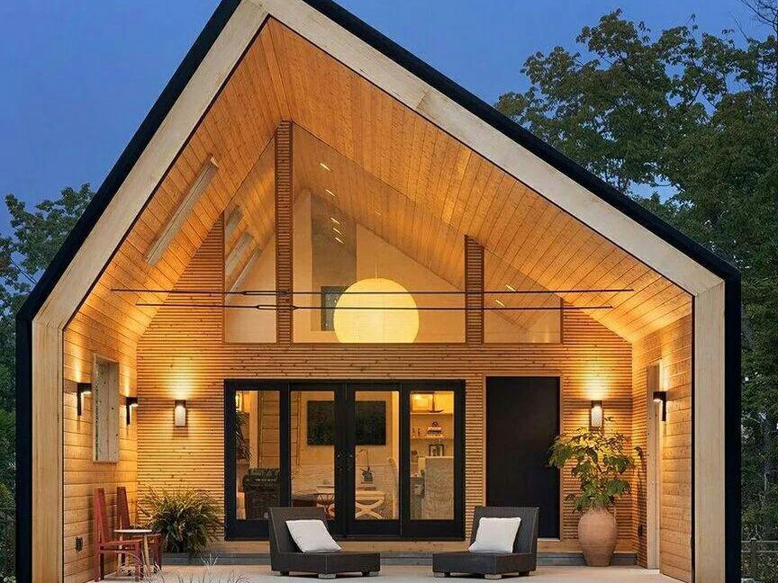 Ilustrasi barn house design dengan konsep open space (instagram.com/rumah super)