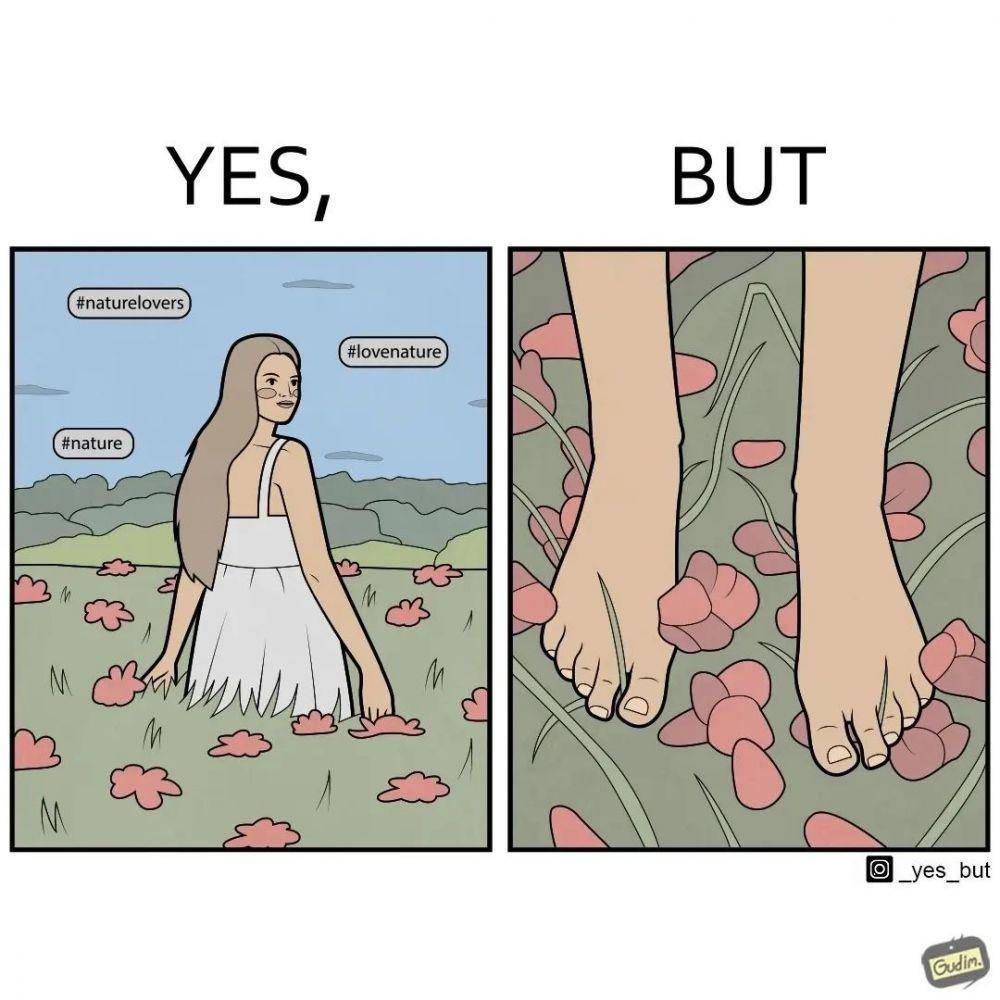 Ilustrasi ekspektasi vs. realita kehidupan. (instagram.com/gudim_public)