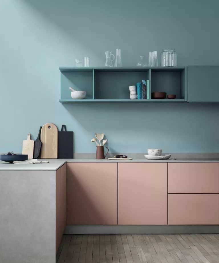 dapur warna pastel (dok.Crown Paints via realhomes.com)