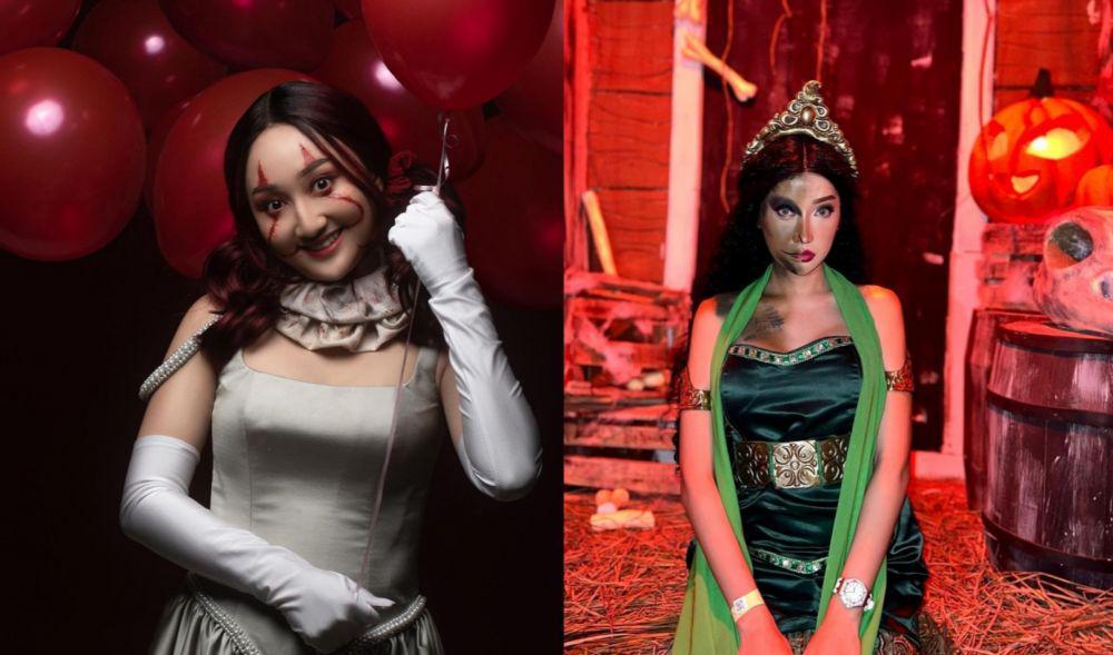 9 Potret Selebritas Rayakan Hari Halloween, Horor dan Nyentrik!