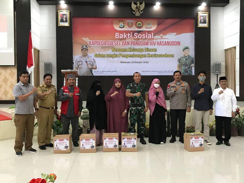 Eks Napiter di Sulsel Terima Bantuan Modal Usaha dan Sembako