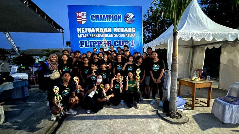 Perkumpulan Renang Rafflesia Swimming Club (RSC) Bandar Lampung kembali mengukir prestasi di tingkat Sumatra. (Dok. RSC).
