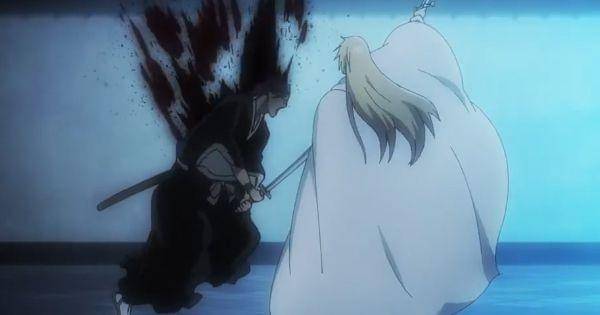 Jugram Haschwalth menebas Kajomaru ( Dok. Pierrot / Bleach )