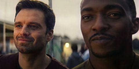 Bucky Barnes dan Sam Wilson. (dok. Marvel/The Falcon and The Winter Soldier)
