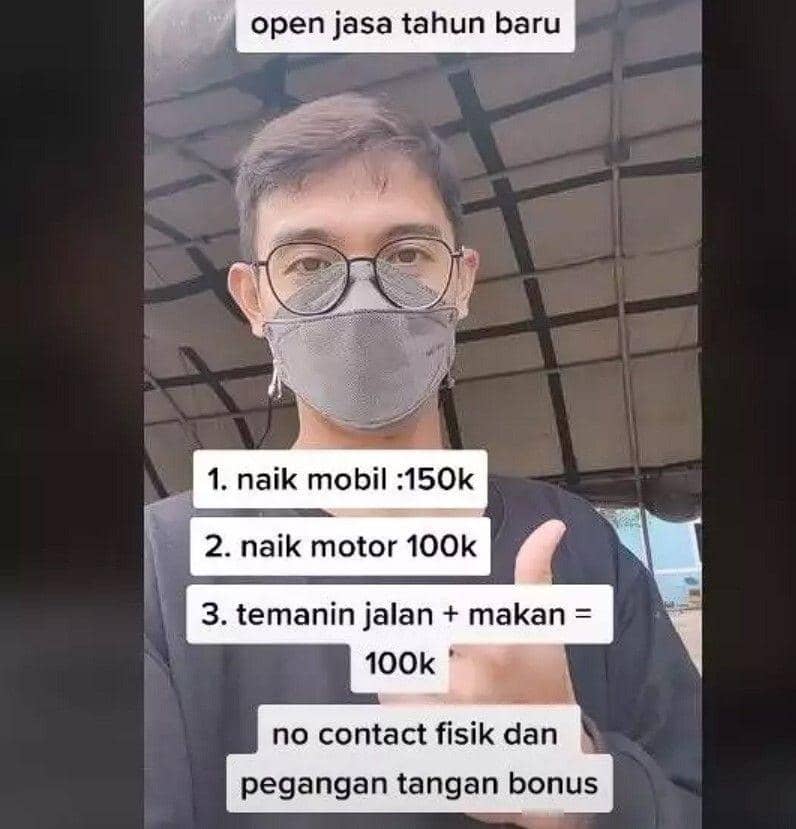 tawarkan jasa tak biasa (tiktok.com/@destenprima)