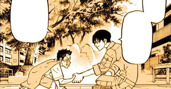 Shinichiro memberikan kekuatan time leap ke Takemichi ( Dok. Kodansha / Tokyo Revengers )