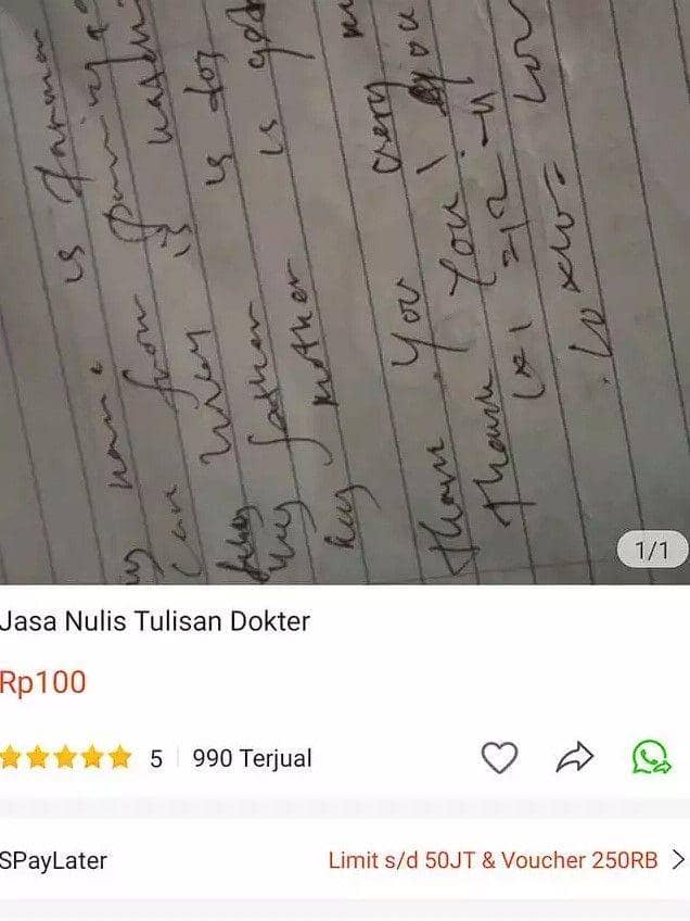 tawarkan jasa tak biasa (twitter.com/txtdarionlshop)