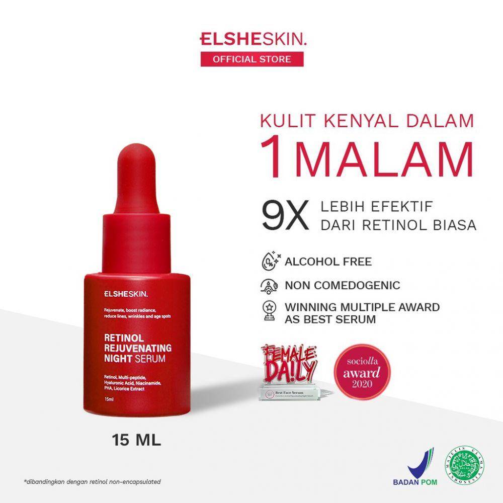 Elsheskin Retinol Rejuvenating Night Serum (shopee.co.id/elsheskin_)