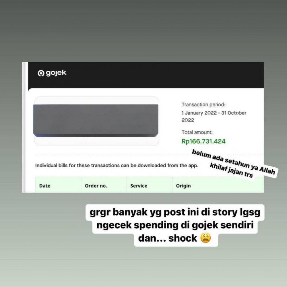ilustrasi riwayat Gojek (twitter.com/@_panski)