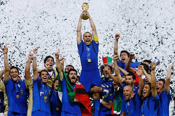 ilustrasi kemenangan Italia di Piala Dunia 2006 (twitter.com/SuperSportTV)