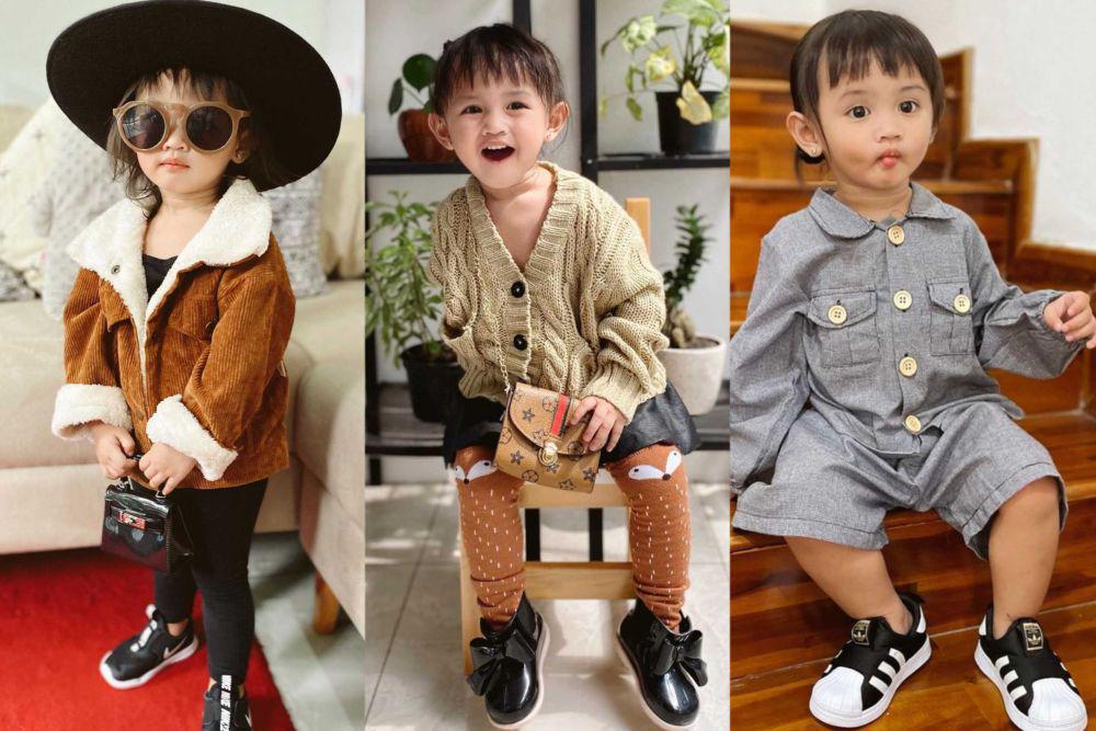 10 OOTD Zaenab Alexander, Putri Young Lex yang Super Imut
