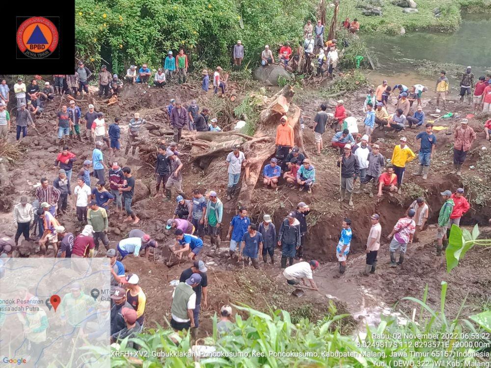 Longsor di Poncokusumo, Satu Warga Dilaporkan Hilang