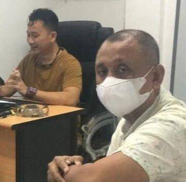 Pelaku G saat diamankan di Polsek Kemuning Palembang untuk menjalani pemeriksaan (Dok: Polsek Kemuning)