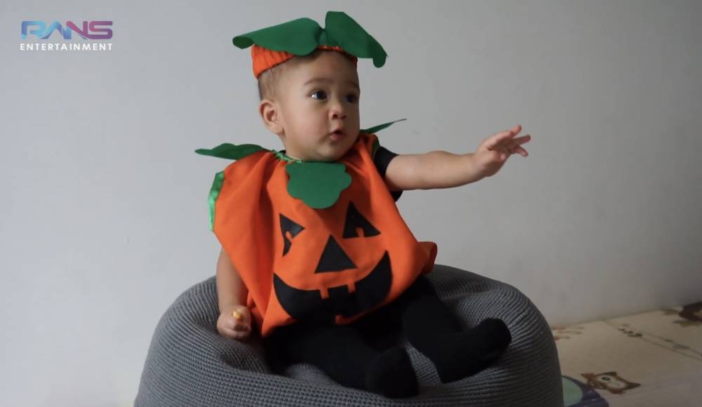 momen di balik pemotretan Rayyanza rayakan Halloween (youtube.com/RANS Entertainment)