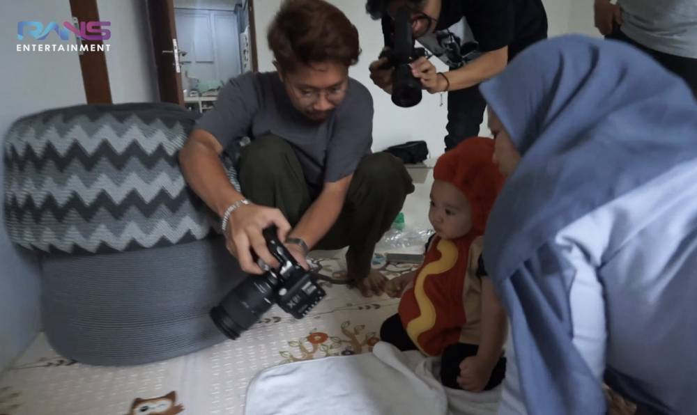 momen di balik pemotretan Rayyanza rayakan Halloween (youtube.com/RANS Entertainment)