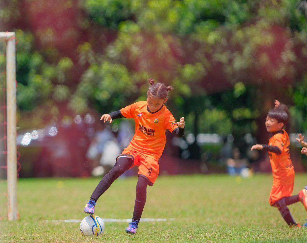 potret anak Zaskia Adya Mecca saat tanding bola (instagram.com/zaskiadyamecca)