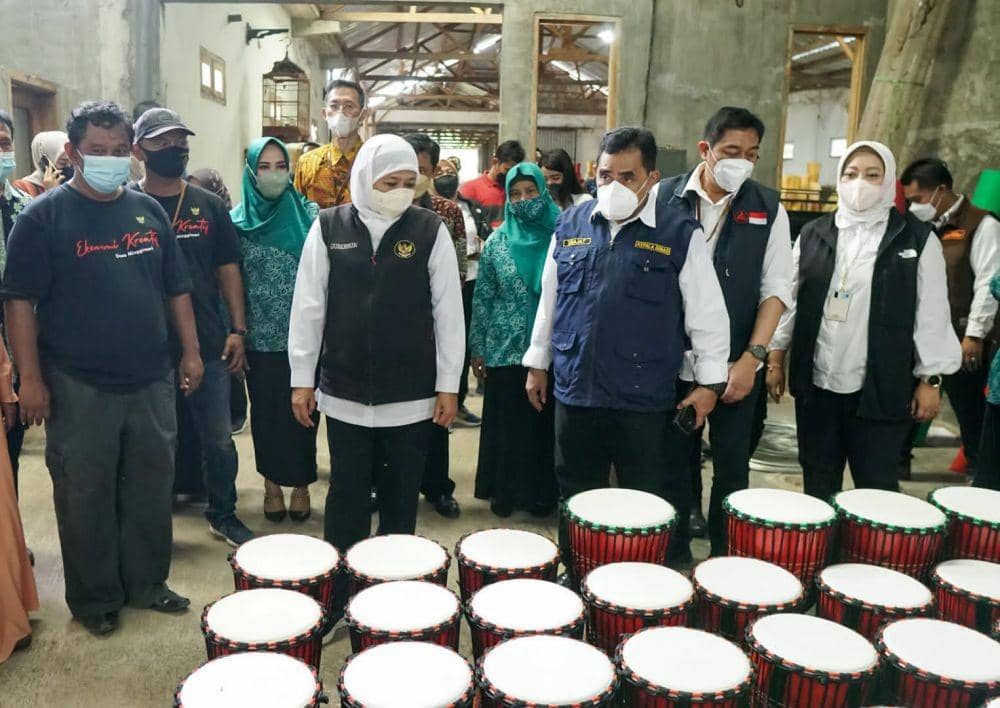 Kendang Jimbe produk dari Kabupaten Blitar. dok. Pemprov Jatim.