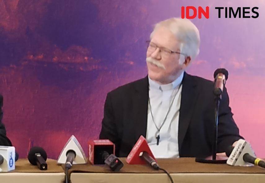 Utusan Khusus untuk Vatikan dan Humanitarian Islam dari Aliansi Evangelis Dunia (WEA), Rev. Prof. Thomas K. Johnson (IDN Times/Rochmanudin)