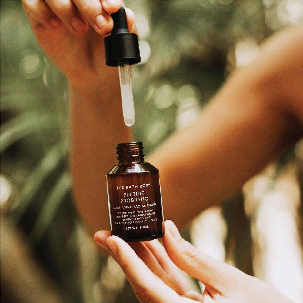 The Bath Box Peptide Probiotic Anti Aging Facial Serum (instagram.com/thebathbox)