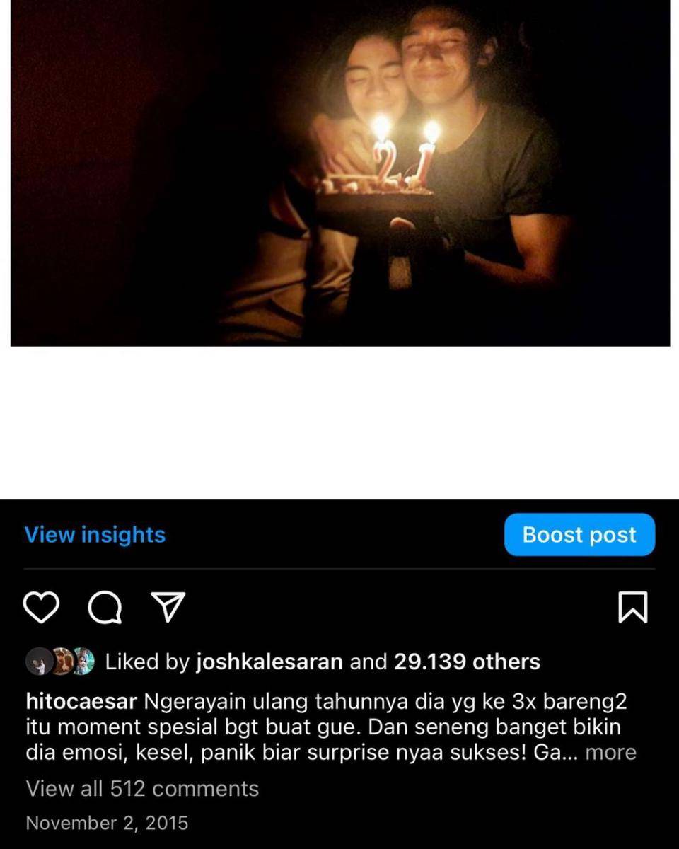 Unggahan Hito Caesar (instagram.com/hitocaesar)