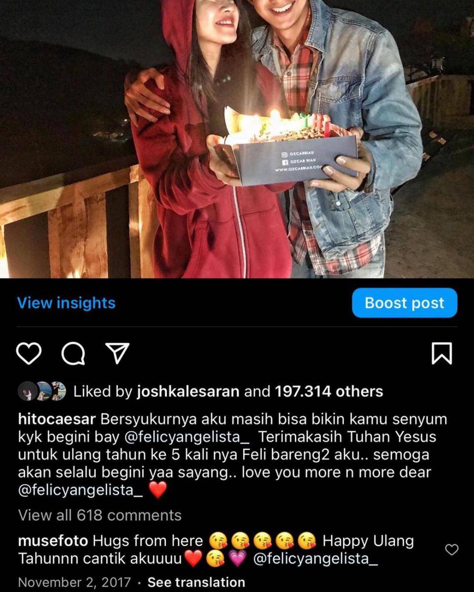 Unggahan Hito Caesar (instagram.com/hitocaesar)