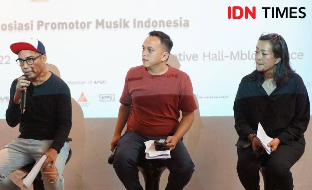 Asosiasi Promotor Musik Indonesia dalam konferensi pers pada Kamis (3/11/2022) (Dok. IDN Times/Elizabeth Chiquita)