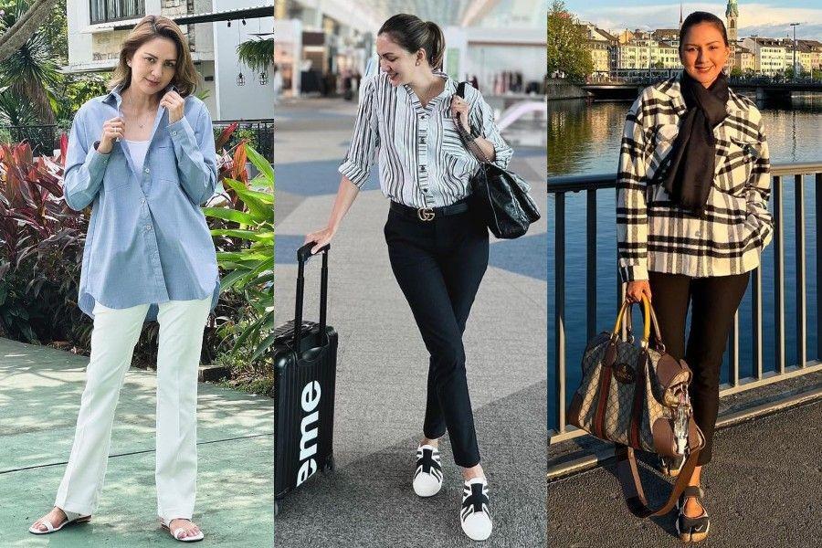 9 Gaya Busana Kasual ala Donna Agnesia, Kece Dipakai ke Kantor!