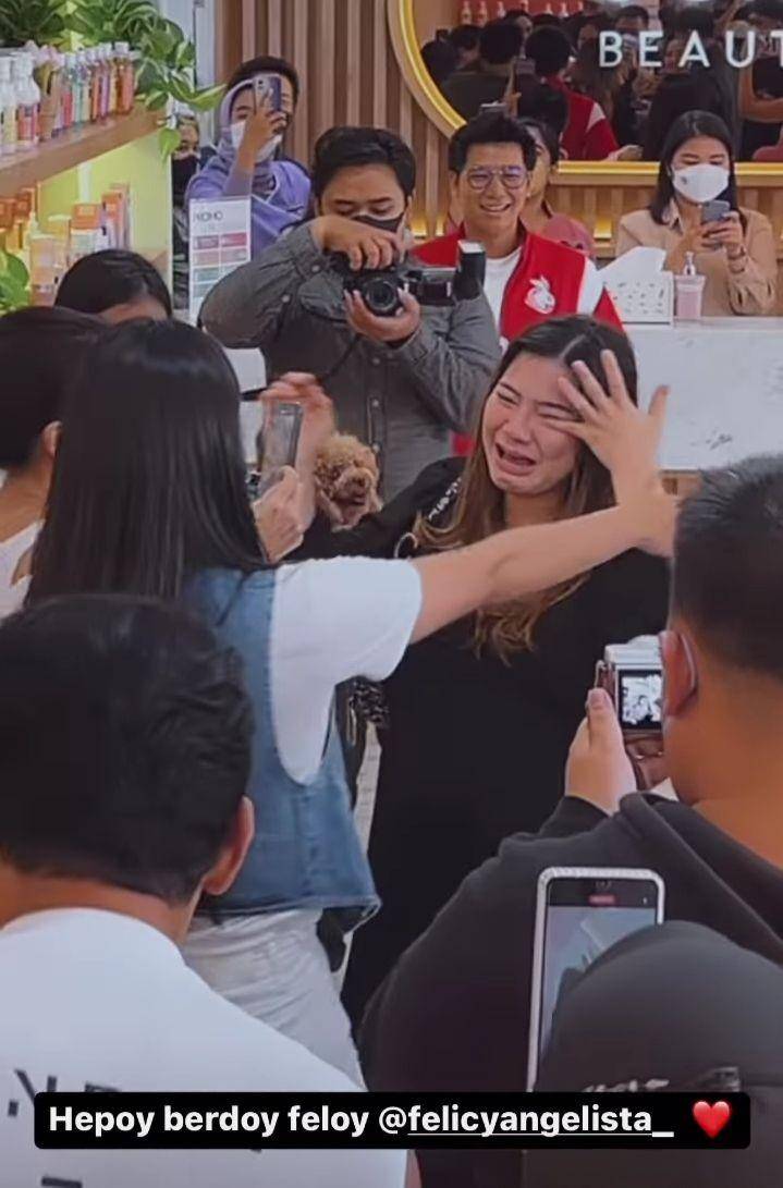 potret kejutan ultah ke-28 Felicya Angelista (instagram.com/ricardosinaga)