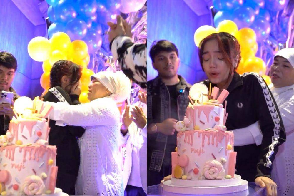 momen surprise ulang tahun Fuji (youtube.com/Fuji an)
