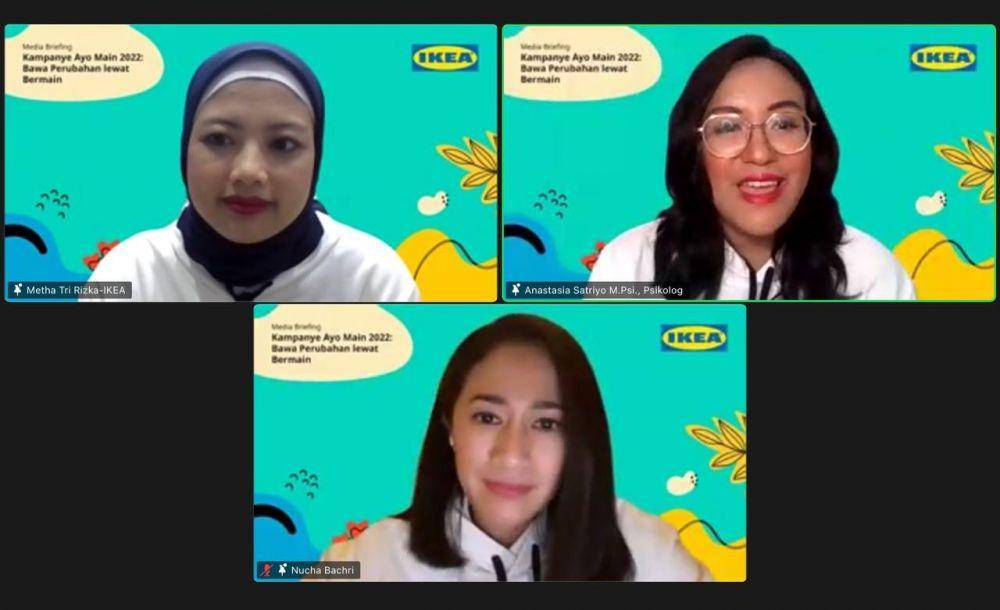 Penyampaian dari Anastasia Satriyo (Psikologi Anak) dalam Media briefing kampanye IKEA bertajuk Ayo Main: Bawa Perubahan Lewat Bermain pada Kamis (03/11/2022). (IDN Times/Nisa Meisa Zarawaki)