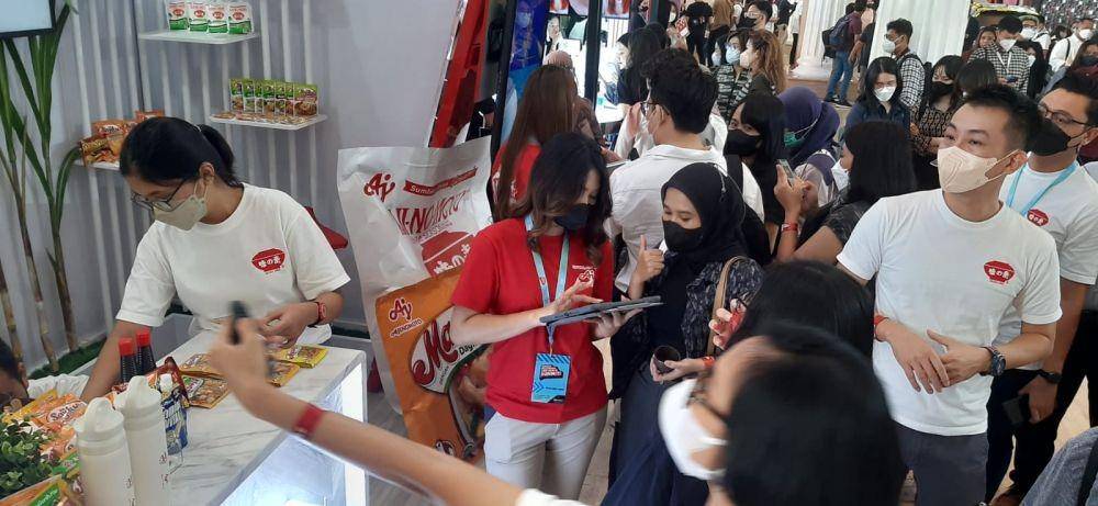 Keseruan booth Ajinomoto di IMGS 2022 (Dok. Ajinomoto)