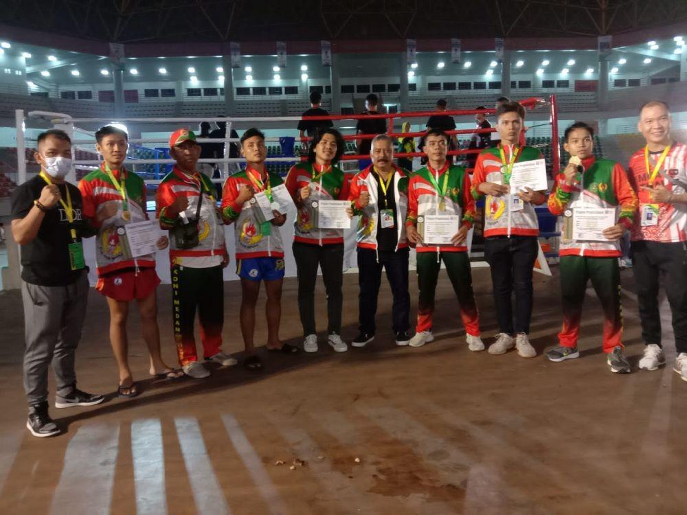 Unggul Tipis dari Simalungun, Medan Juara Umum Muay Thai Porprov Sumut