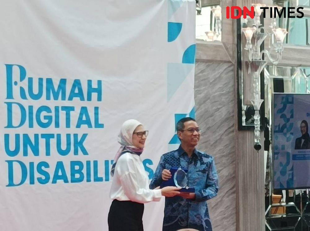 Penjabat (Pj.) Gubernur DKI Jakarta, Heru Budi Hartono melaunching Rumah Digital untuk Disabilitas, Teluk Betung, Jakarta Pusat, Jumat (4/11/2022). (IDN Times/Dini Suciatiningrum)