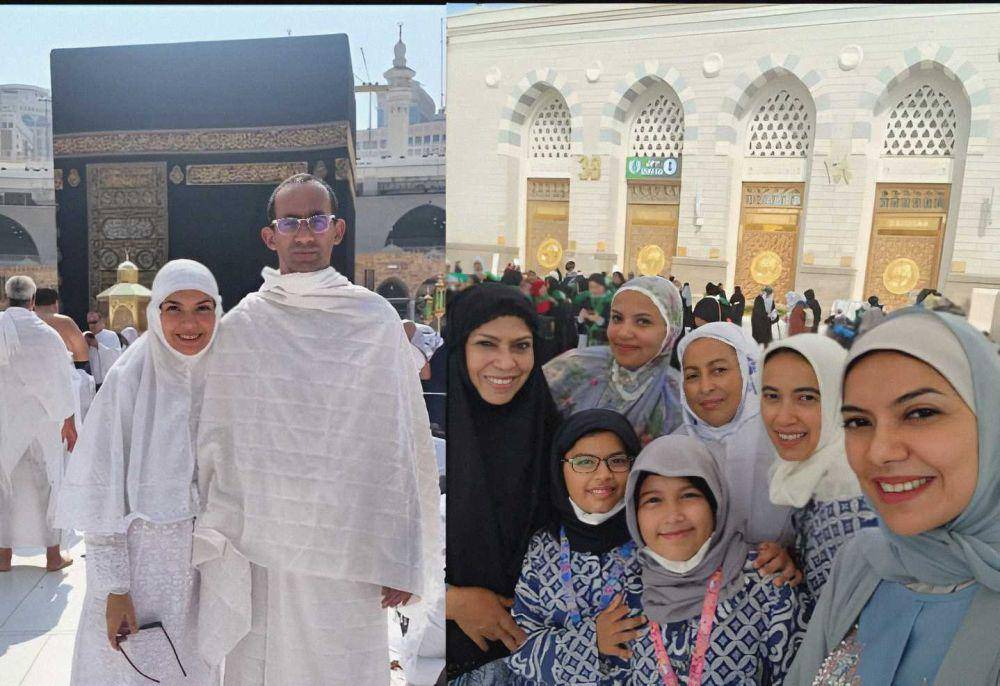 Najwa Shihab dan keluarga umrah. (instagram.com/najwashihab)
