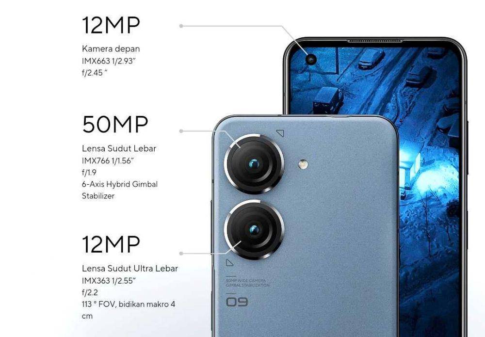 ilustrasi kamera ASUS Zenfone 9 (asus.com)