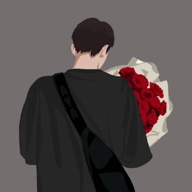 Ilustrasi kartun cowok hadap belakang (pinterest.com)