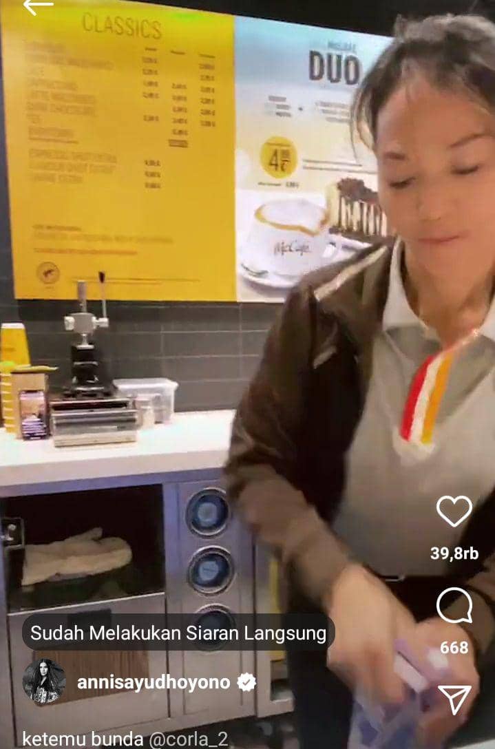 potret bunda Corla (instagram.com/annisayudhoyono)